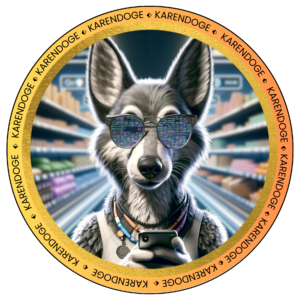wolf avatar, orange circle